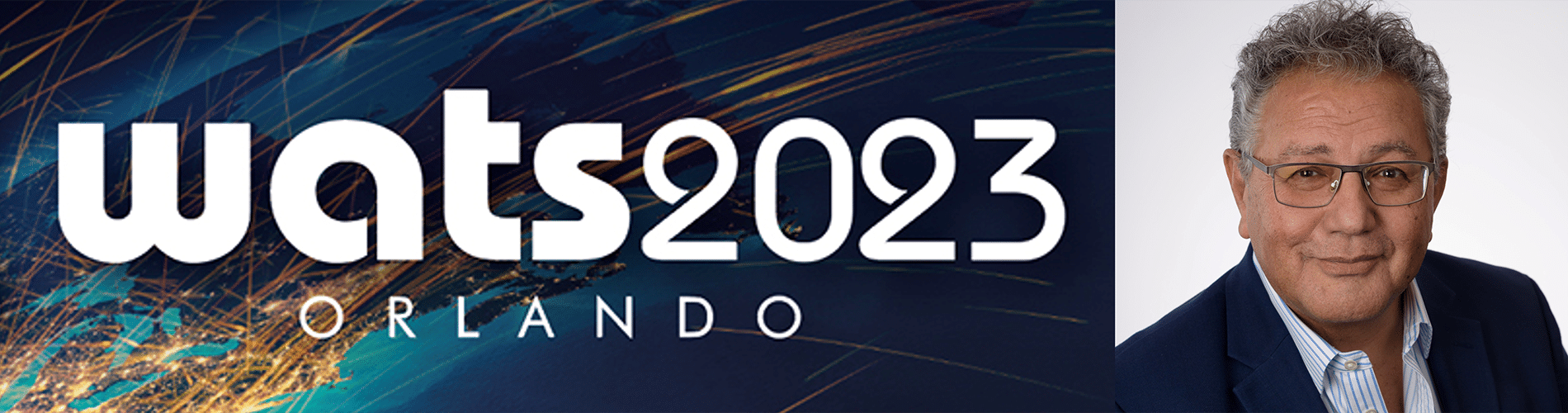 Daniel Serfaty and WATS 2023 Logo