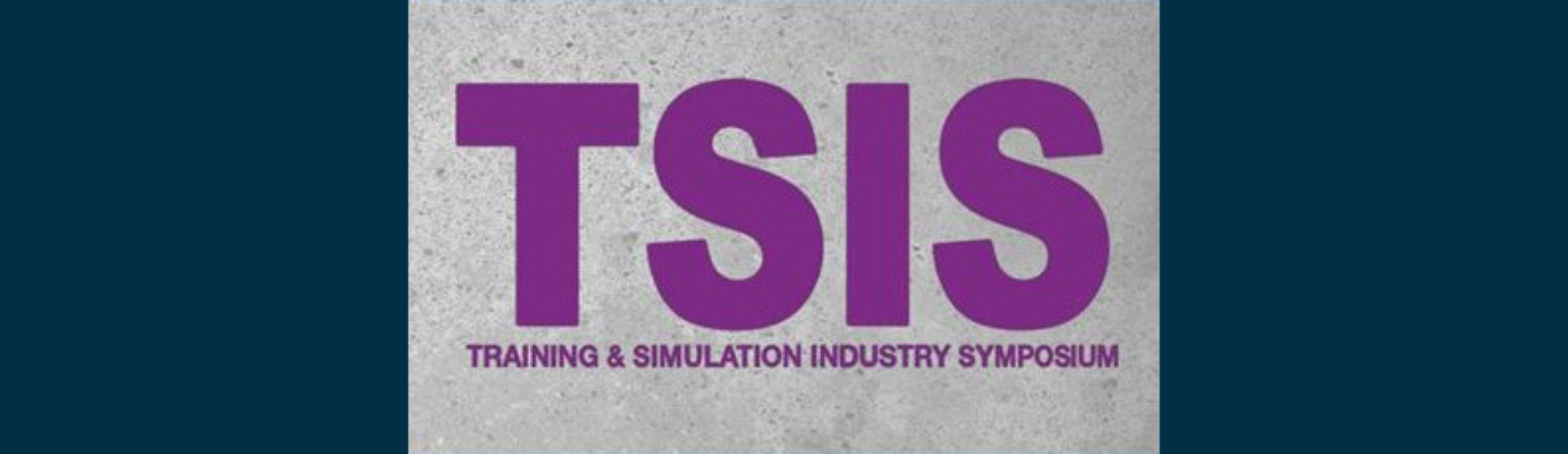 TSIS Logo applied on dark blue band