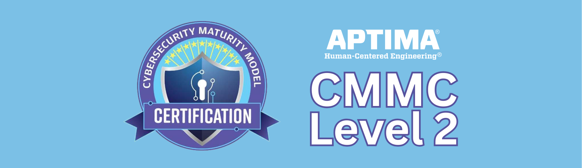 CMMC Banner with CMMS Logo and Aptima Logo