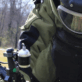 Army Explosive Ordnance Disposal technician at work